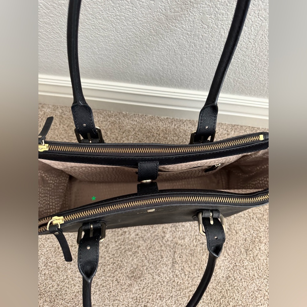 Kate Spade Black Leather Tote Bag - Picture 4 of 7